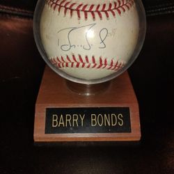 Barry Bonds Autographed League Ball