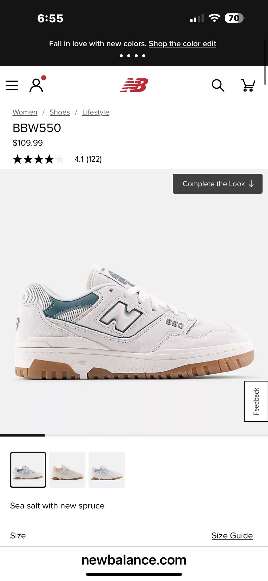 New Balance Woman’s 550 Sneakers