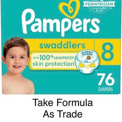 Swaddlers Size 8 Pampers Pañales Diapers 