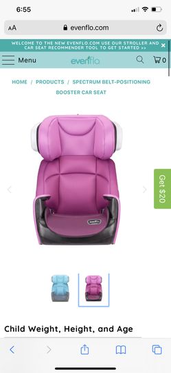 Evenflo SPECTRUM BELT-POSITIONING BOOSTER CAR SEAT