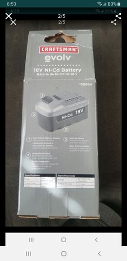 NEW CRAFTSMAN EVOLV 18V NI CD BATTERY 15 for Sale in Chula Vista CA OfferUp