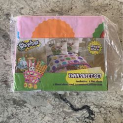 SHOPKINS Twin Sheet Set