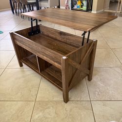 Lift-top coffee table