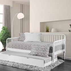 Brand New White Twin Size Daybed w Trundle Bed