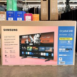 Samsung 43” Crystal UHD Smart TV Brand New In Box