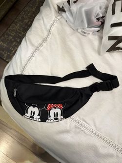 Black Mickey and Minnie Mouse Fanny Pack