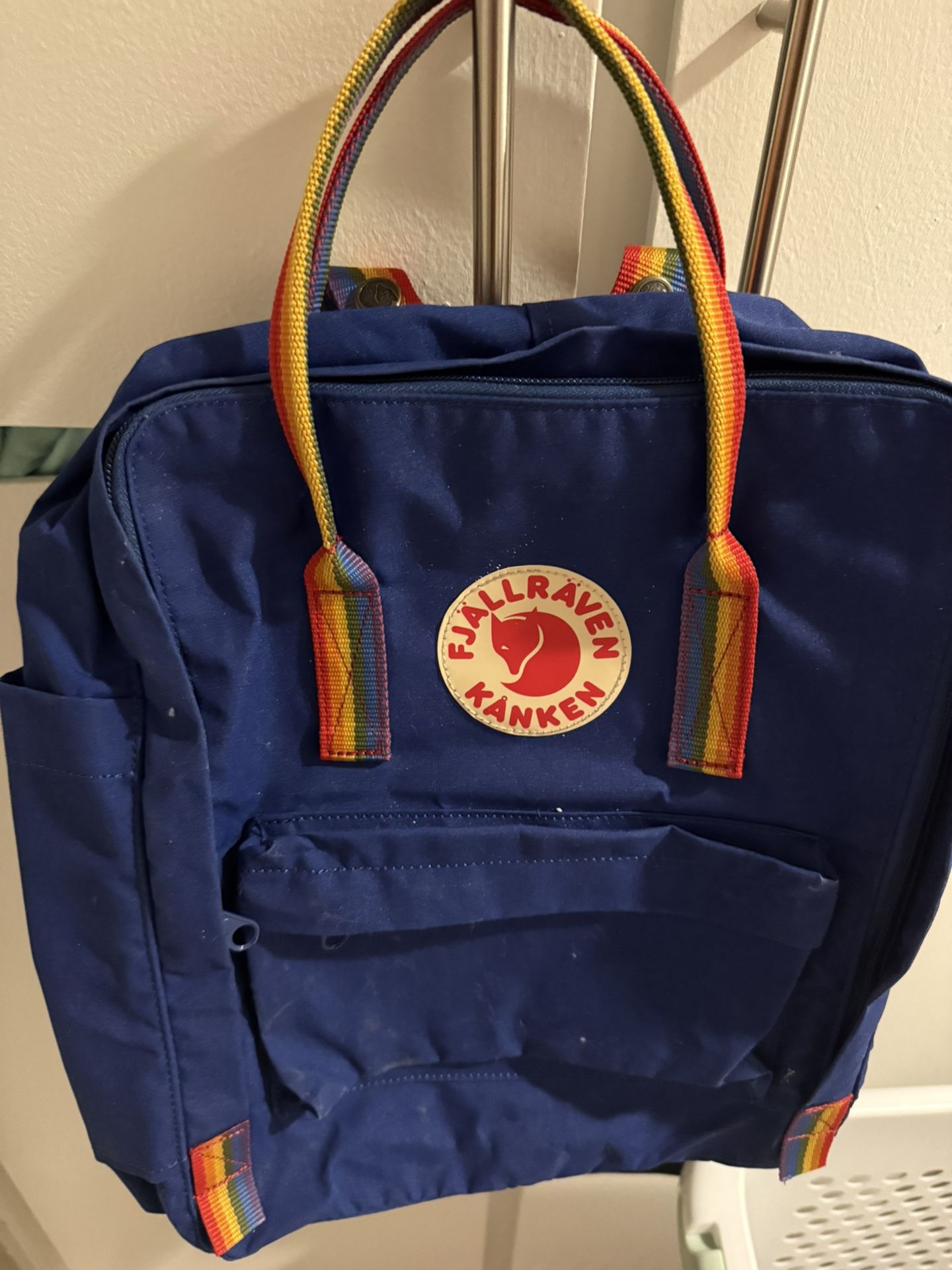 Fjallraven Kanken Classic Backpack Cobalt Blue Rainbow Pattern