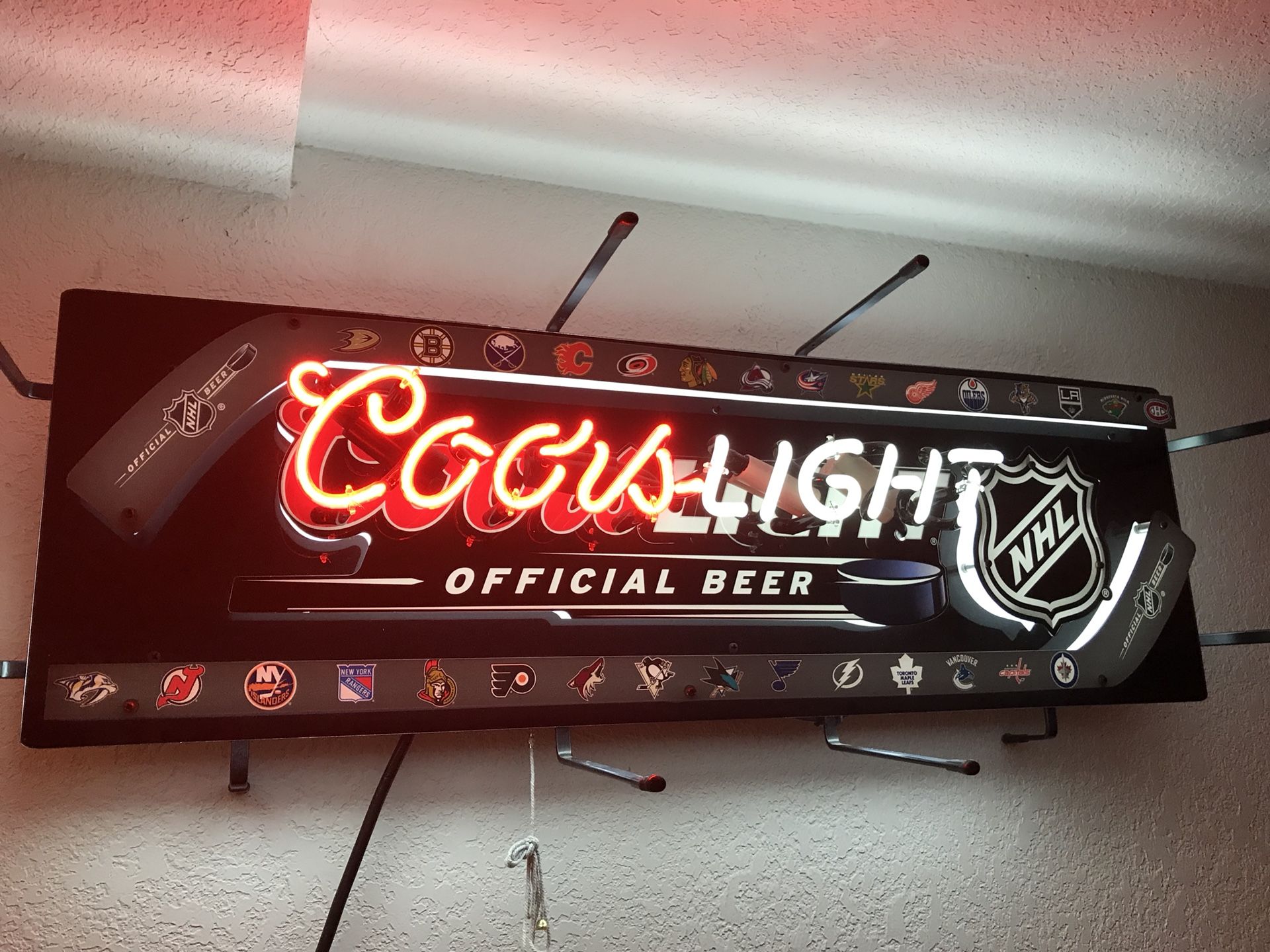 Coors Light NHL Teams Neon Sign !