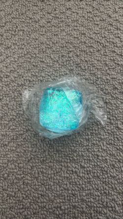 Blue ice cube