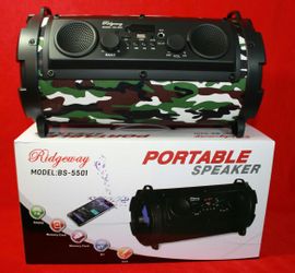 Rechargeable Bluetooth wireless sd card,usbflash drive fm radio speaker (bosina)bazooka