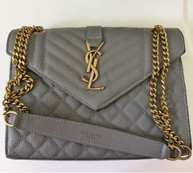 Grey YSL purse
