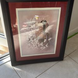 Picture Frame, Black Wood, 19 X 24