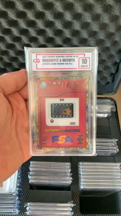 Graded Pokémon Film Cell Trading Card Wobbuffet & Meowth
