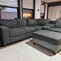 Living Room Couch With Ottoman (Pickup Only)