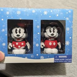 Disney Vinyl Christmas Mickey Minnie Mouse Set