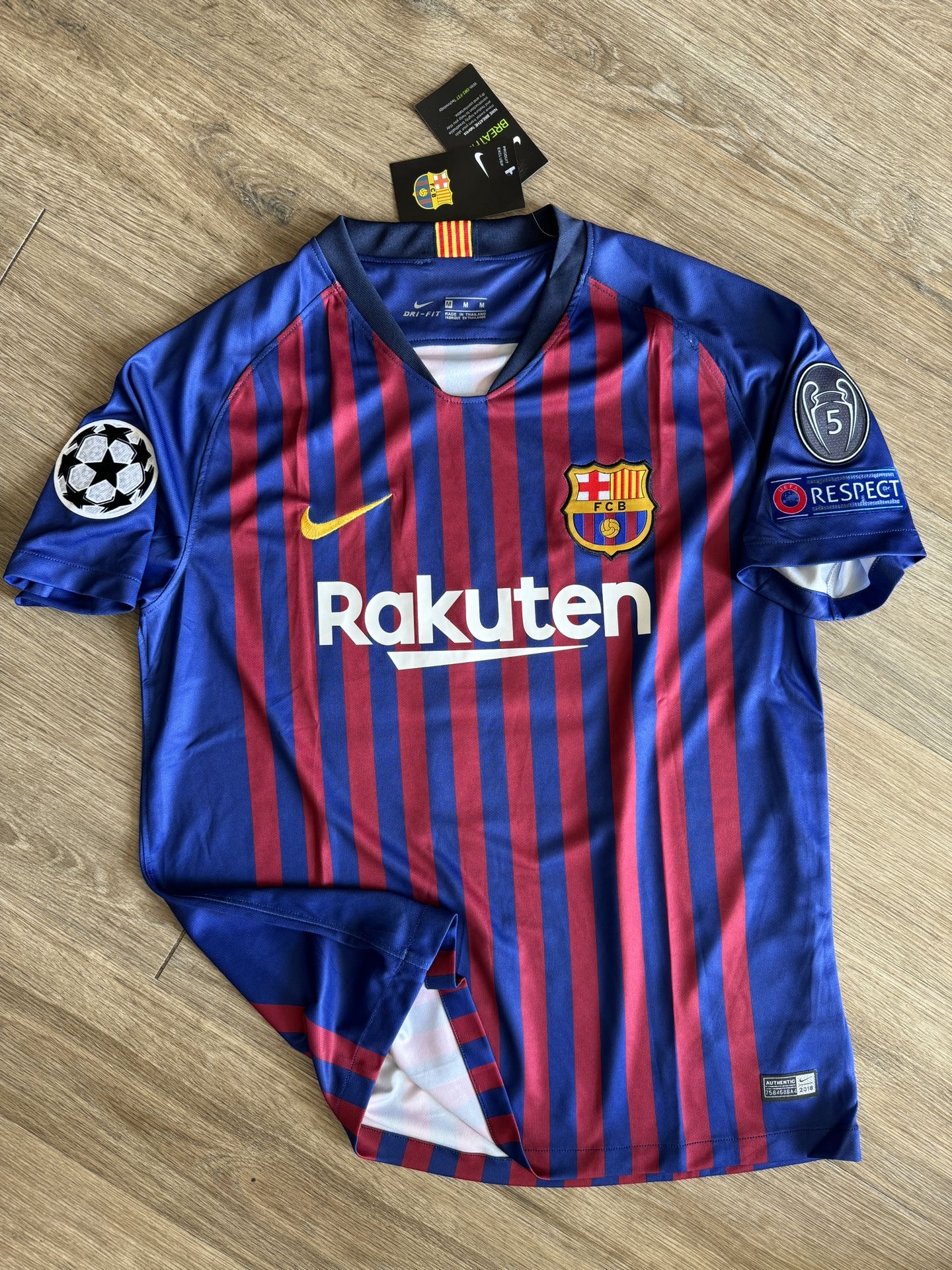 Barcelona Jersey Messi Soccer Camiseta Fútbol Playera Barca Size M - L