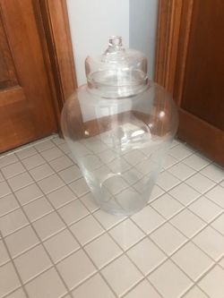 Large glass Jar by Pottery Barn