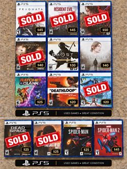 PS5 & PS4 Games – Great Condition – Bundle Deals