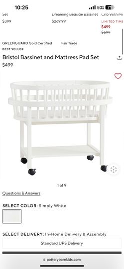 Pottery Barn Bassinet