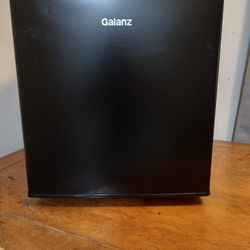  Black Galanz Mini Fridge with Small Freezer 