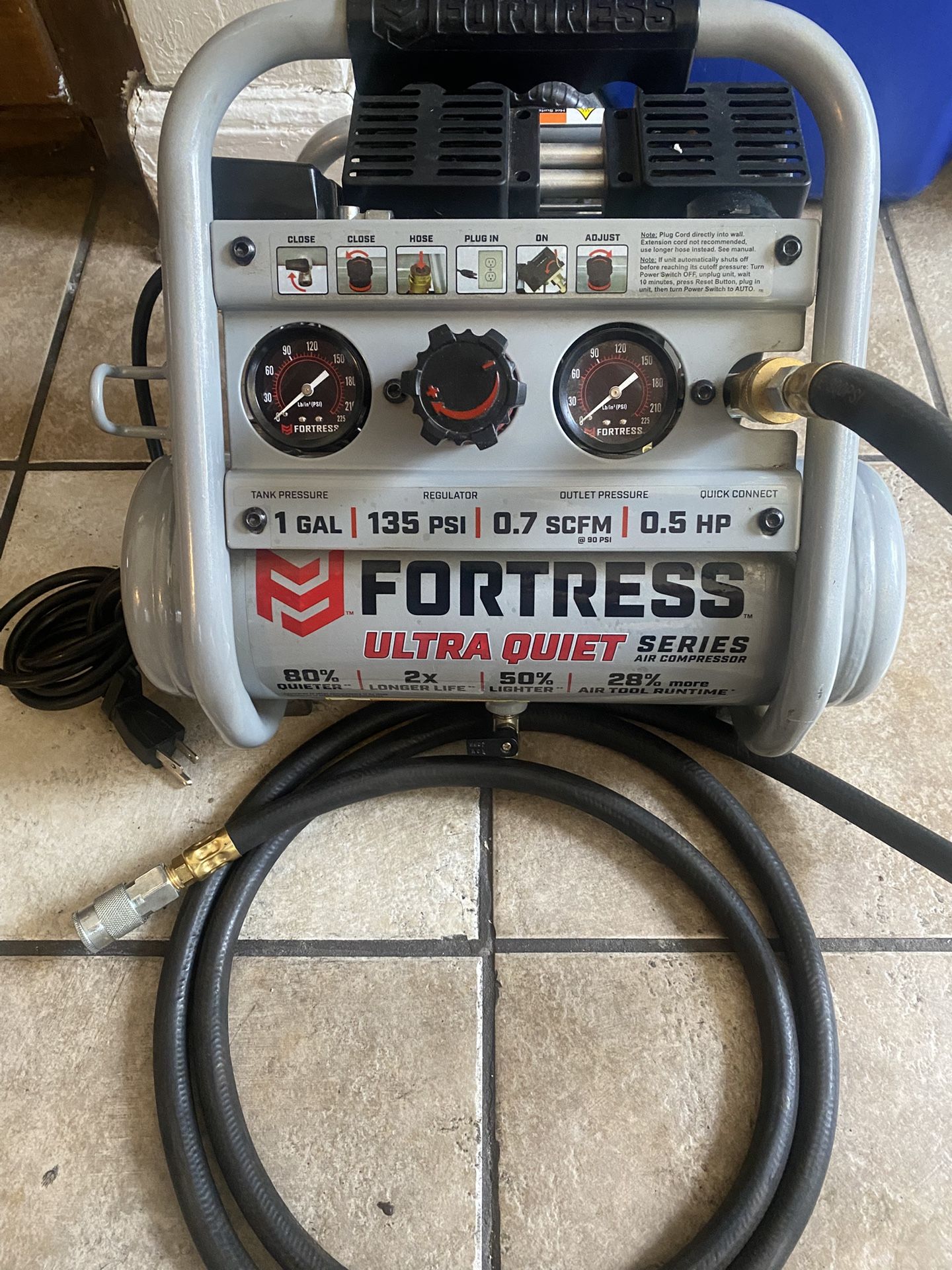 135 PSI Fortress Compressor