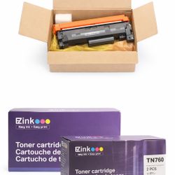 E-Z Ink TN760 Toner for Brother Printer Compatible for Brother TN-760 TN730 TN-730 Toner Cartridges to Use with MFC-L2710DW MFC-L2750DW HL-L2350DW HL-