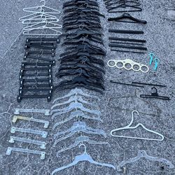 50+ Bulk Assorted Clothing Hangers