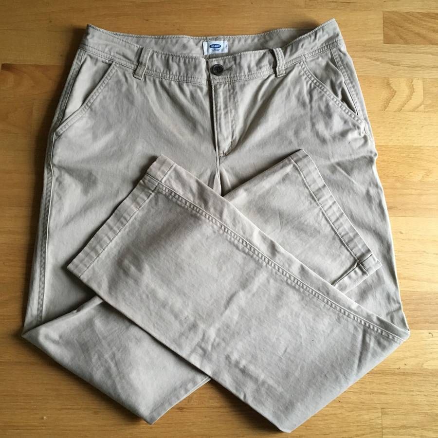 Womens Old Navy Khaki Pants Size 10 Standard 98% Cotton 2% Spandex