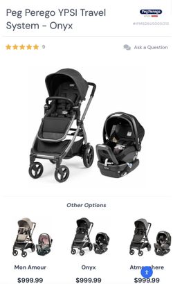 Peg Perego YPSI Travel System - Onyx (Black)