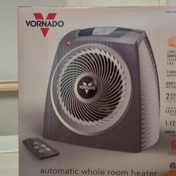VH - Watt Electric Portable Space Heater, Whole Room Vortex Heat Circulation, Charcoal