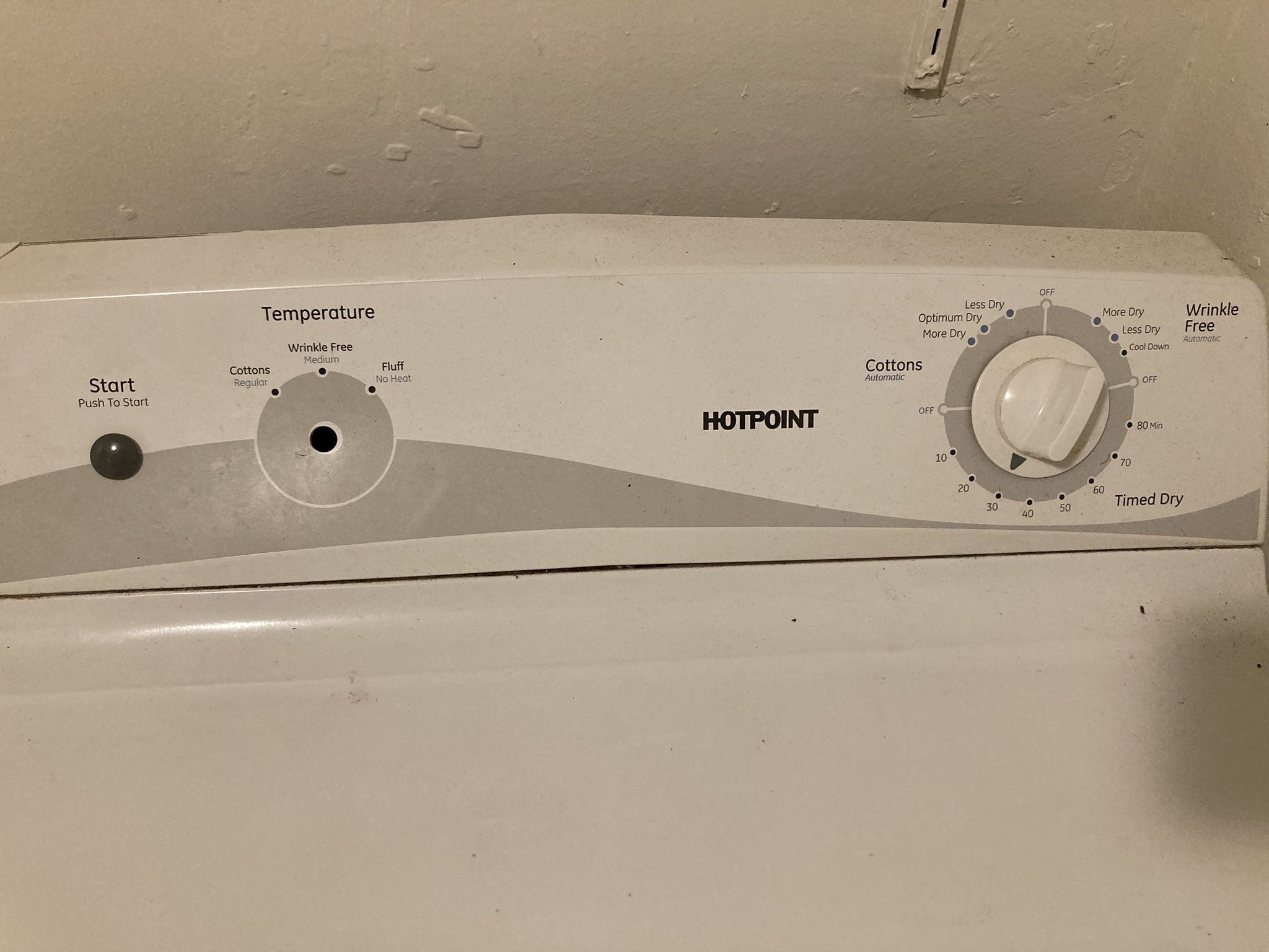 GE washer and hot pilot dryer