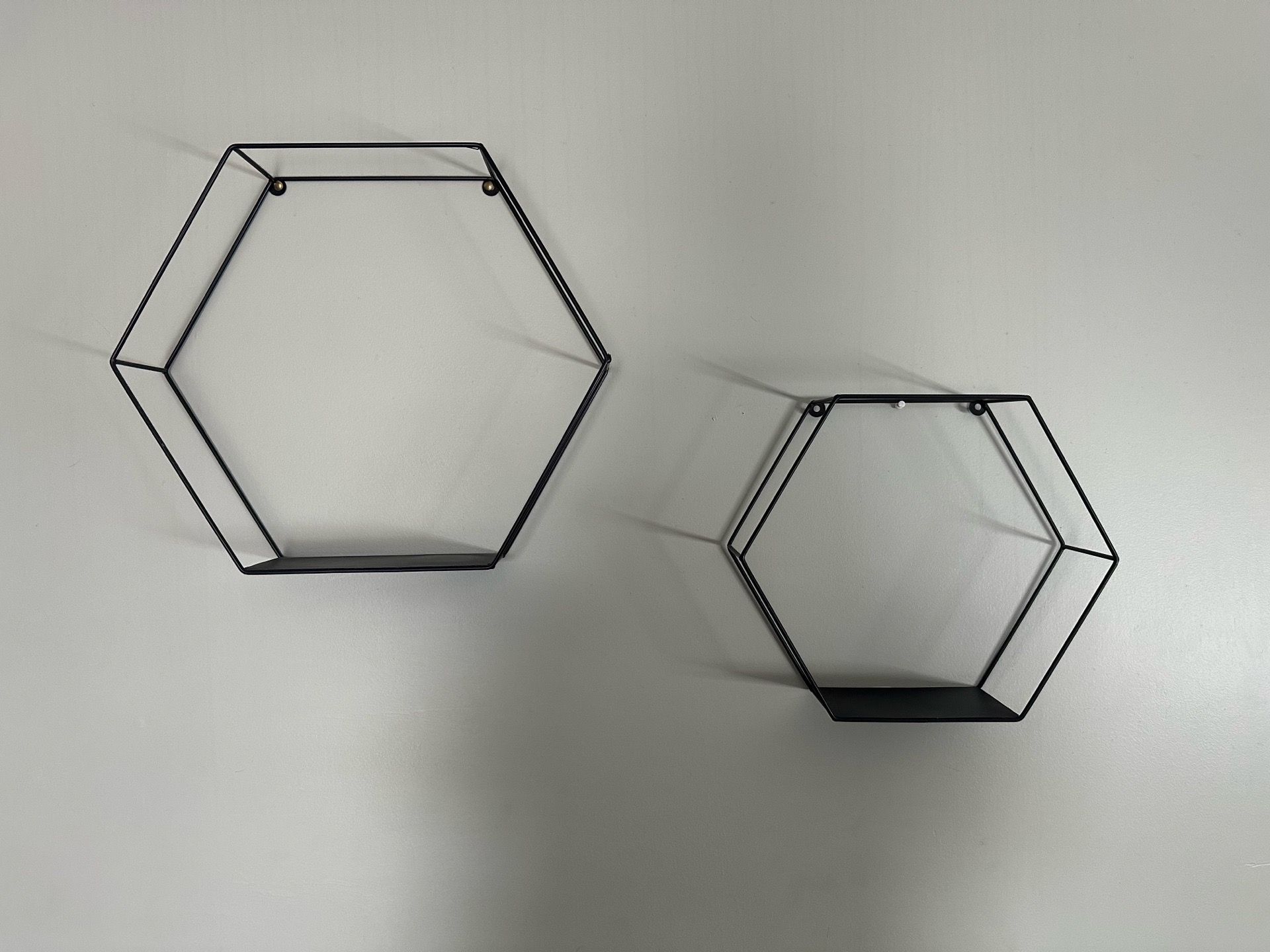Two Metal Shelves