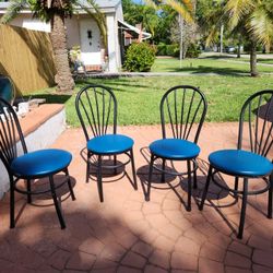 Metal And Leather Chairs