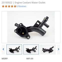 2014 Chevy Cruze Engine Coolant Water Outlet
