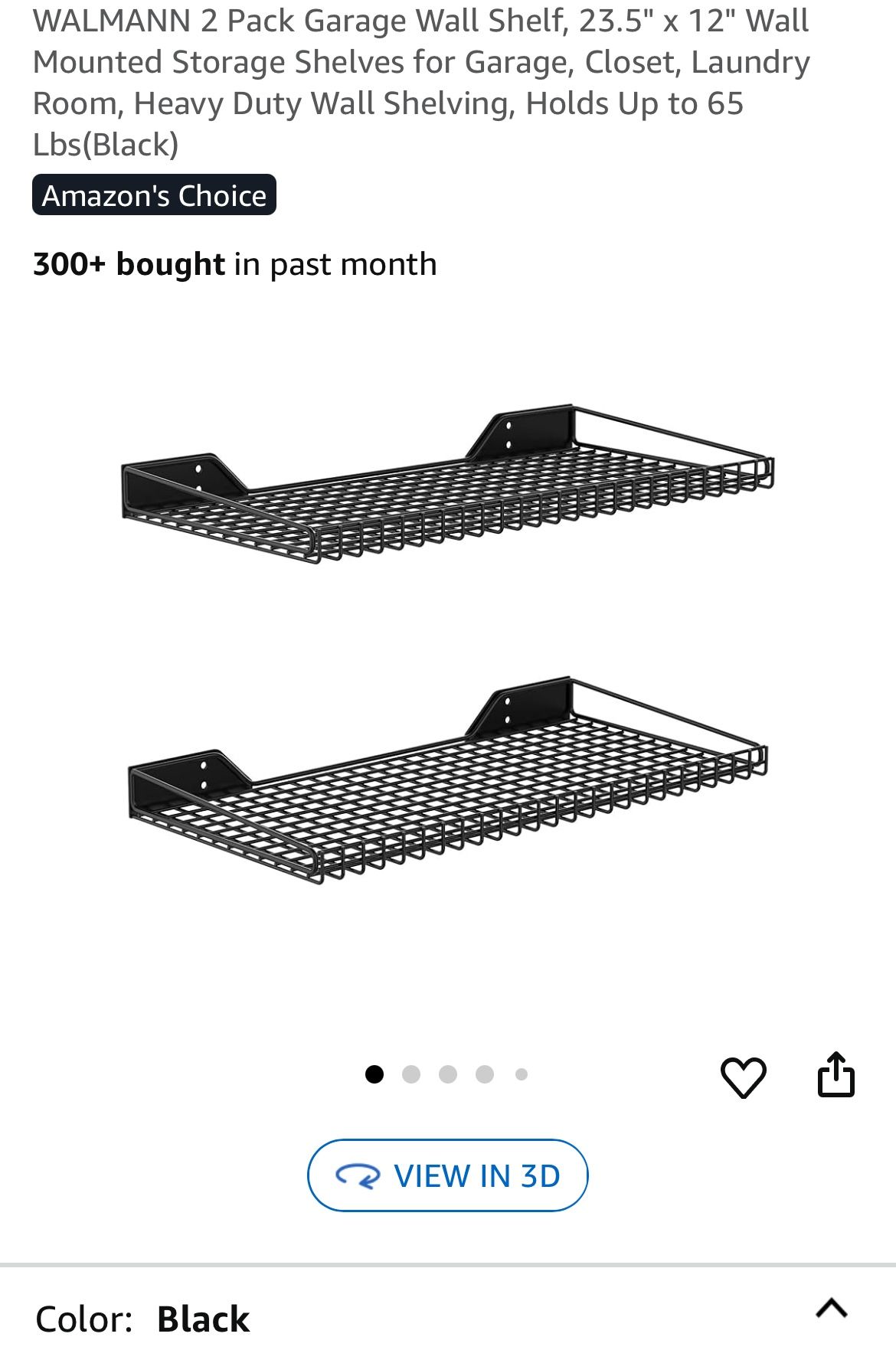 Wall Shelf 2pk