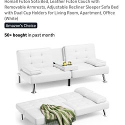 Brand New White Futon 