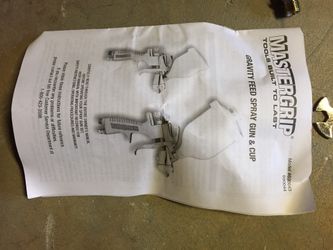 Master Grip unused pneumatic paint sprayers