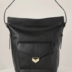 NWT Covet by Stella & Dot Leather Bucket Bag Black $299 SOLD OUT!!