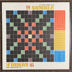 Numble Cross-Number Board Game By Selchow & Righter - Vintage (1965)