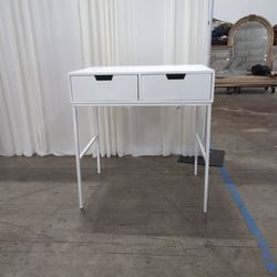 Design Styles White Two-Drawer Writing Desk
