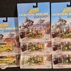 Lot of 8 Vintage 2000 Johnny Lightning 'Lightning Brigade ' Die-Cast Vehicles. ⭐️NEW-IN-PKG⭐️