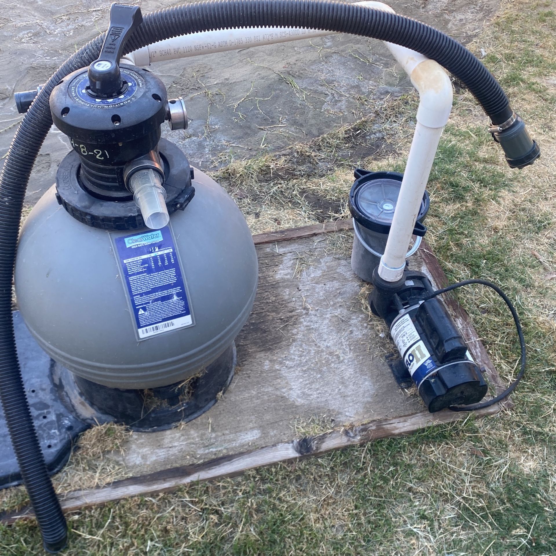 WATERWAY 19" CLEARWATER SAND DELUXE POOL FILTER SYSTEM