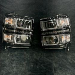 2014-2015 Chevy Silverado  headlights pair