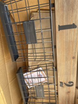 Rustic Hanging Wall Organizer 