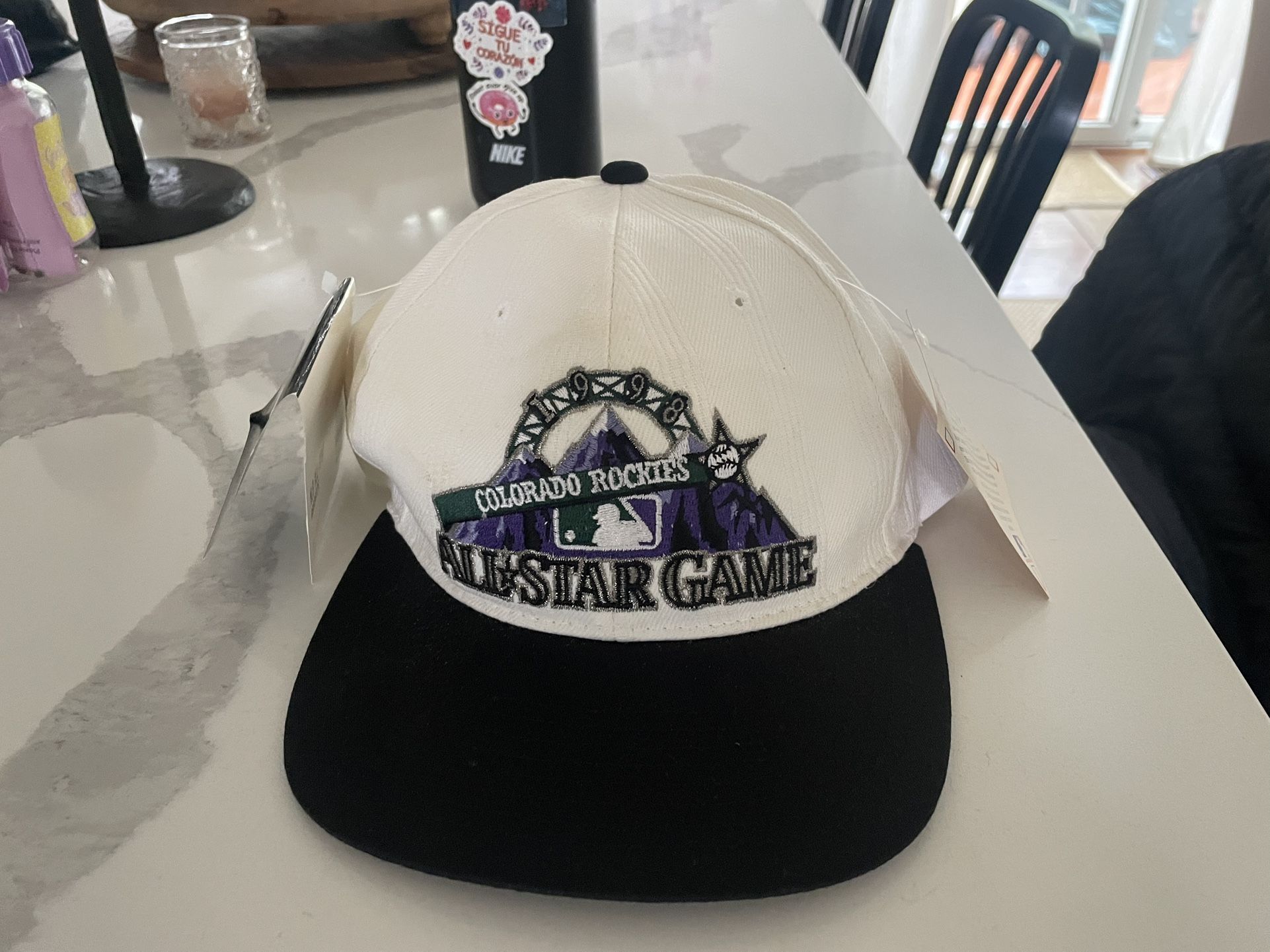 1998 MLB All-Star Game 2-Tone Colorado Rockies Logo 7 Vintage Snapback Hat - NWT