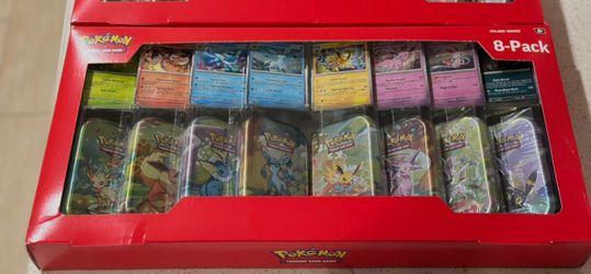 Pokemon TCG Prismatic Evolutions Costco 8 Pack Mini Tins Set + Promos New Sealed