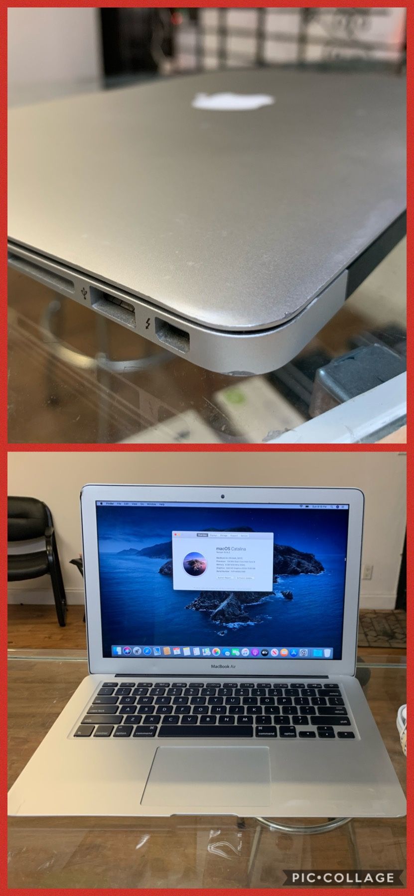 Apple MakBook air 2017. i5 1.8ghz, 8gb RAM, 128gb SSD