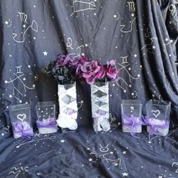 Purple And Silver Vases 💜 🤍