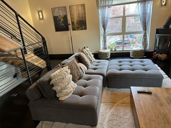 Modular Couch - 3 Seater Or L-shape, Sectional