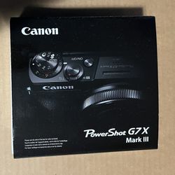Canon Powershot G7 X Mark III 3 New Black